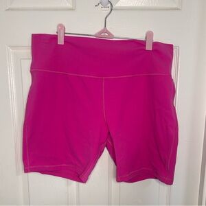 Lululemon Align HR Short 8" Pink Women's Plus 18 Nulu Fabric